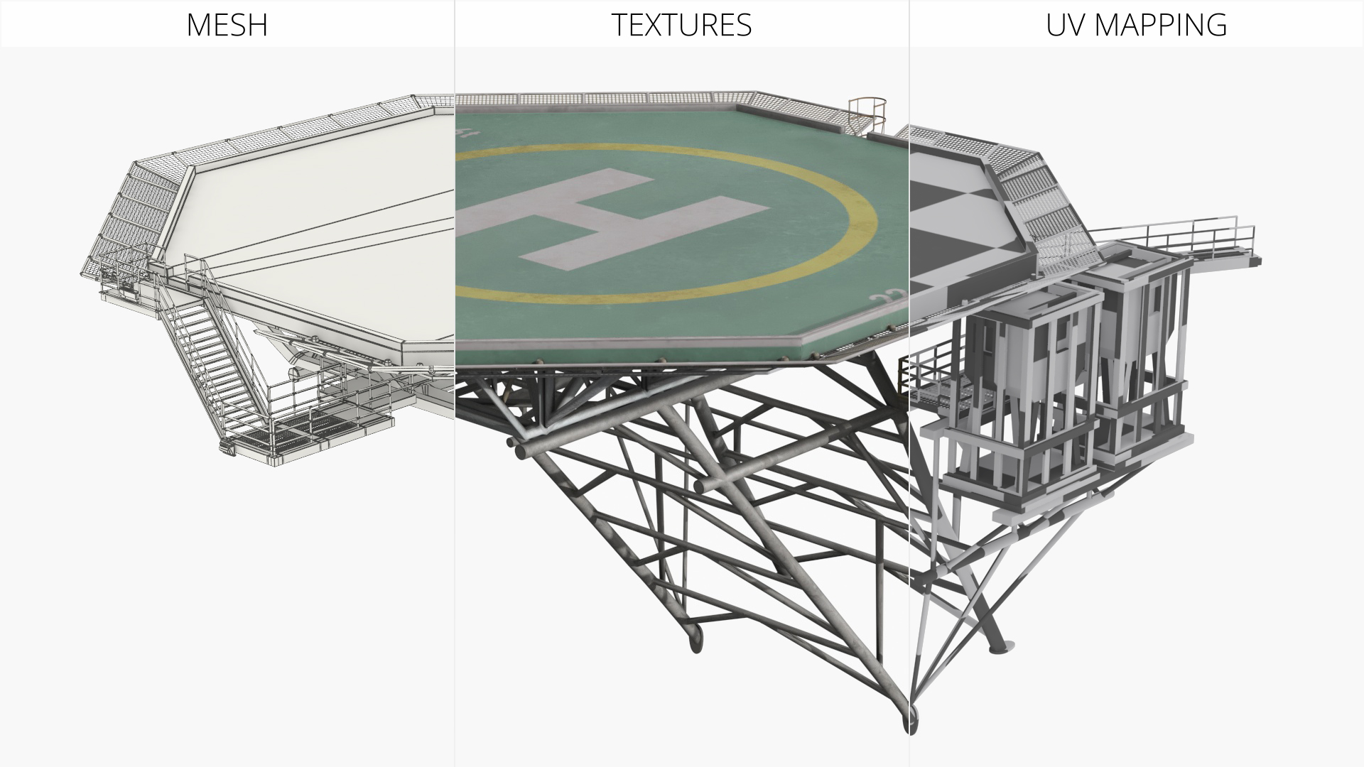 Jack Up Rig Helipad Landing Platform - view 8