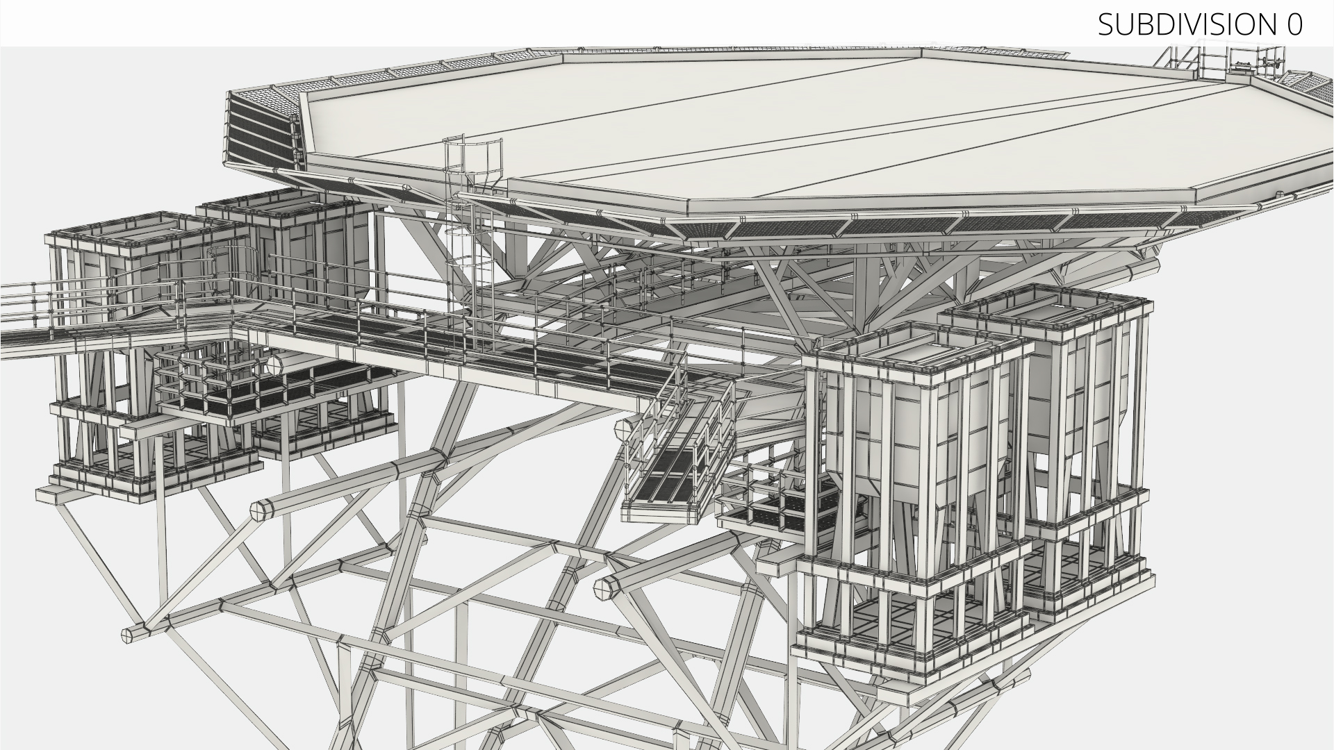 Jack Up Rig Helipad Landing Platform - view 9