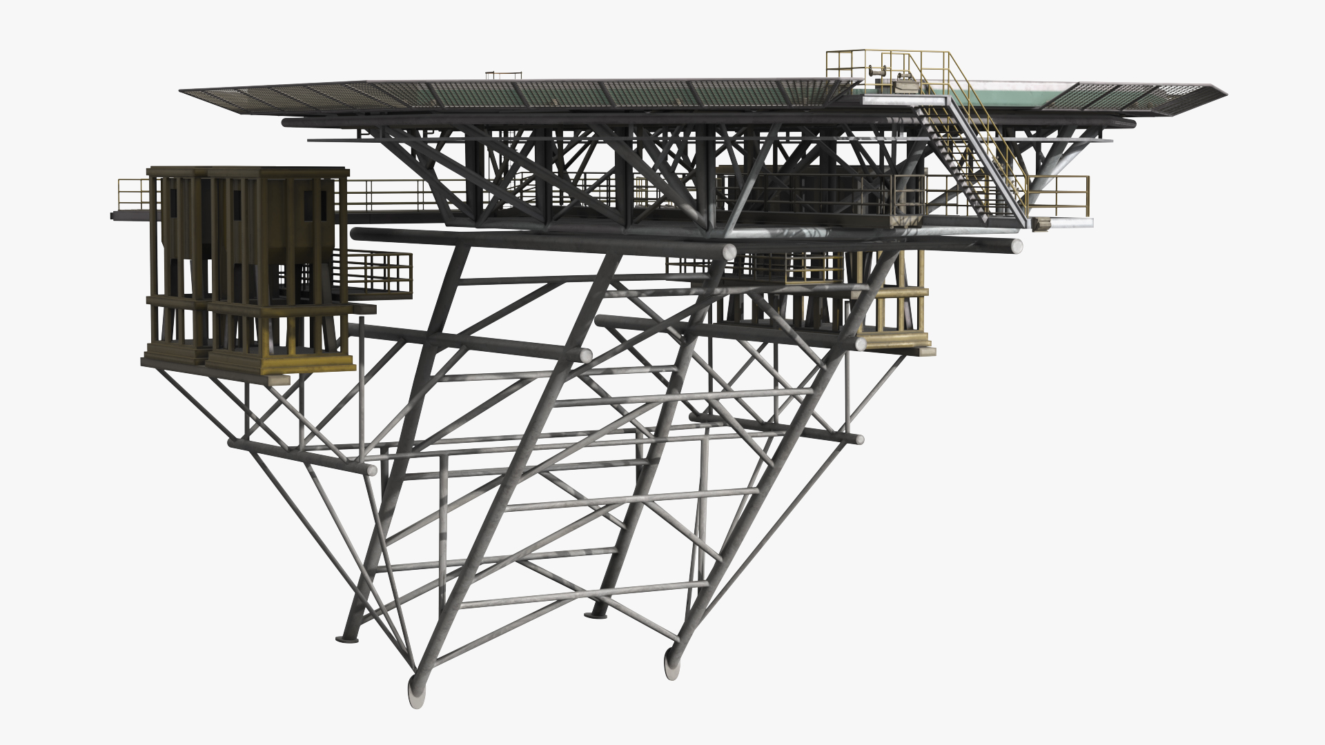 Jack Up Rig Helipad Landing Platform - view 6