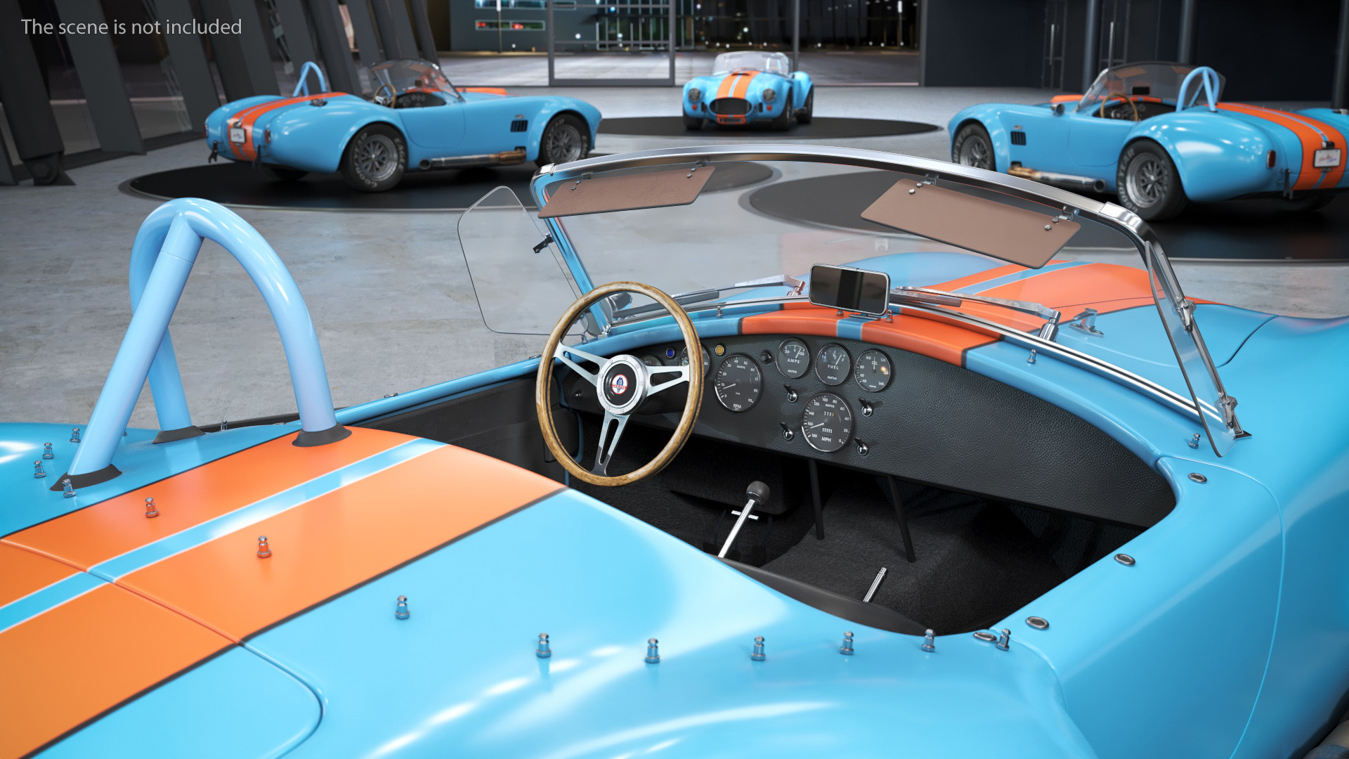 3D model Shelby Cobra 1965 Racing Model