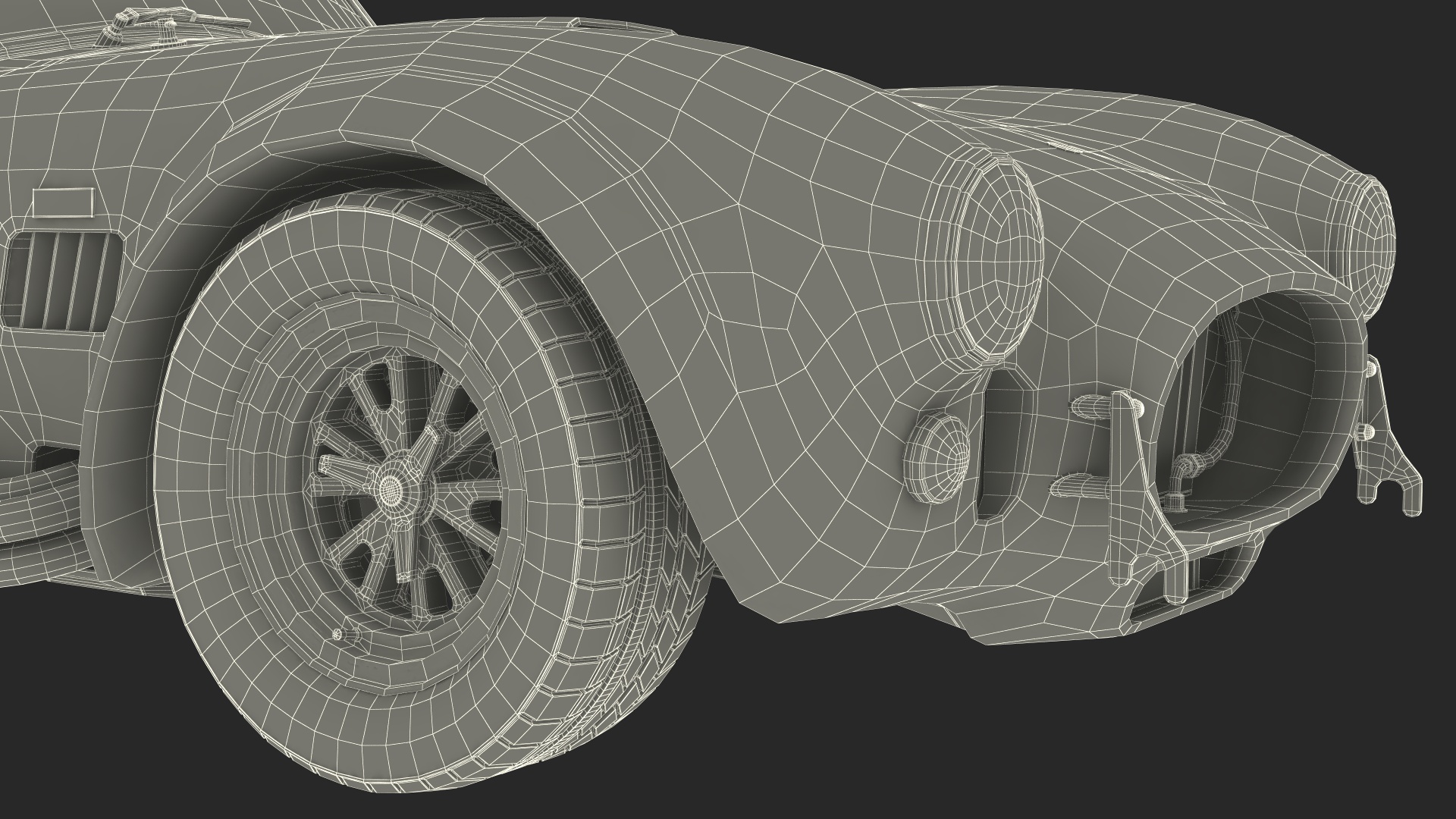 3D model Shelby Cobra 1965 Racing Model
