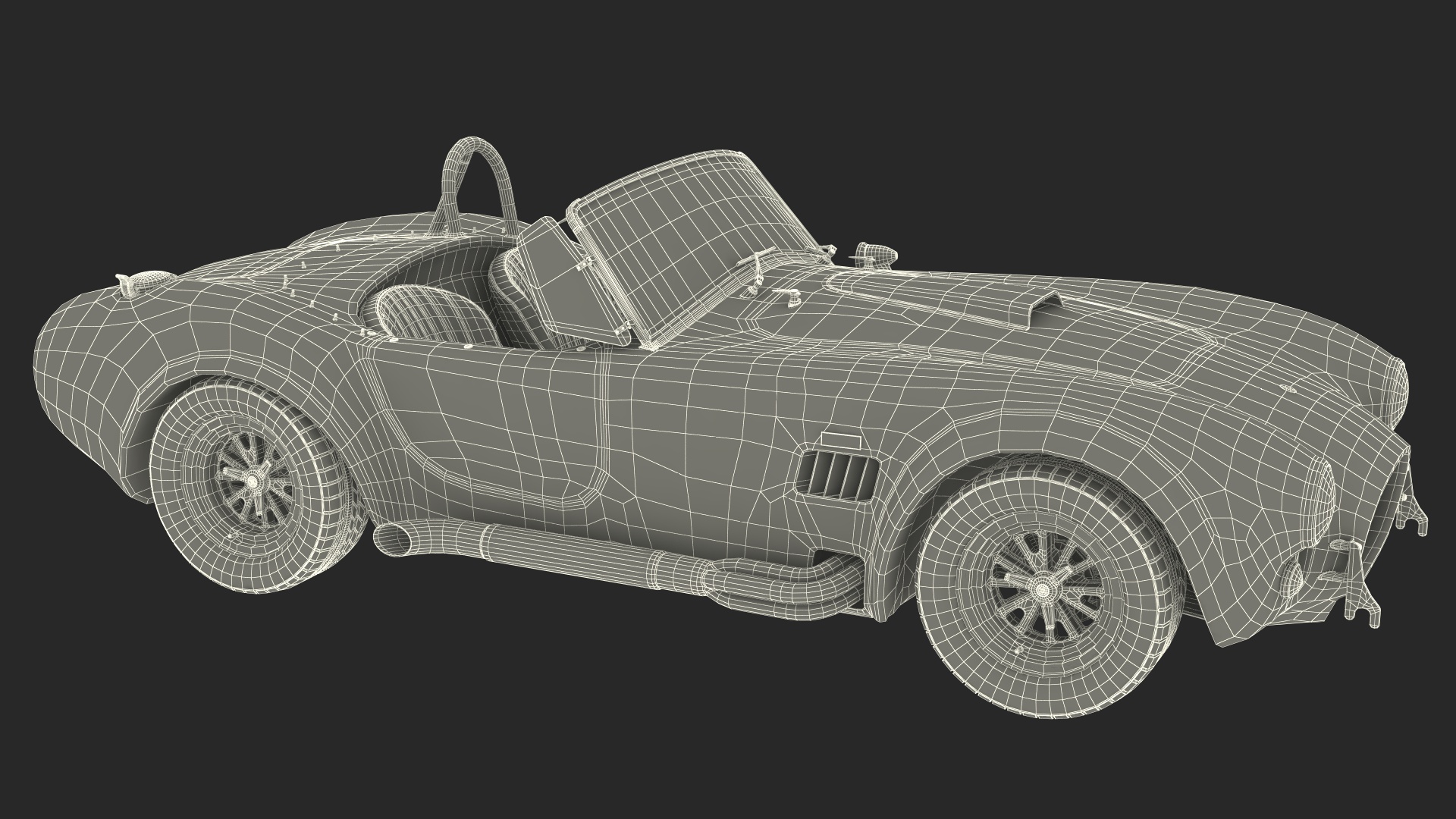 3D model Shelby Cobra 1965 Racing Model