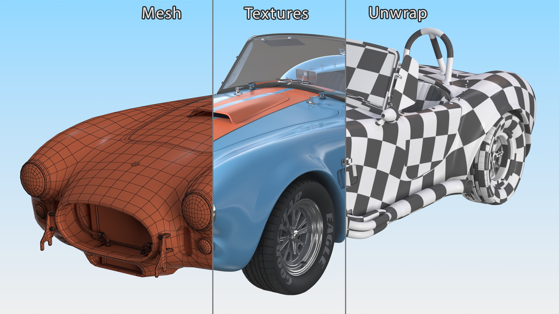 3D model Shelby Cobra 1965 Racing Model