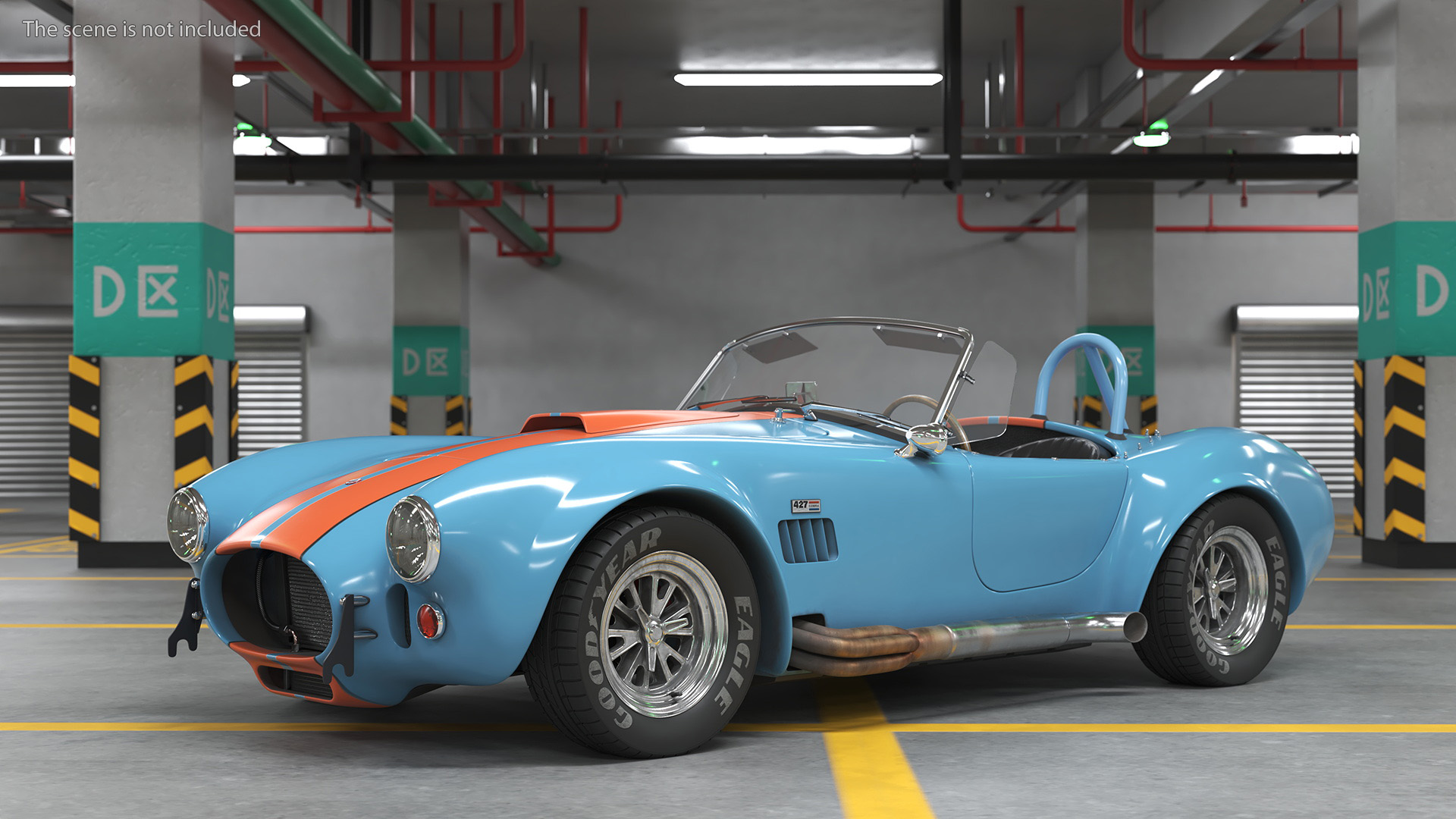 3D model Shelby Cobra 1965 Racing Model