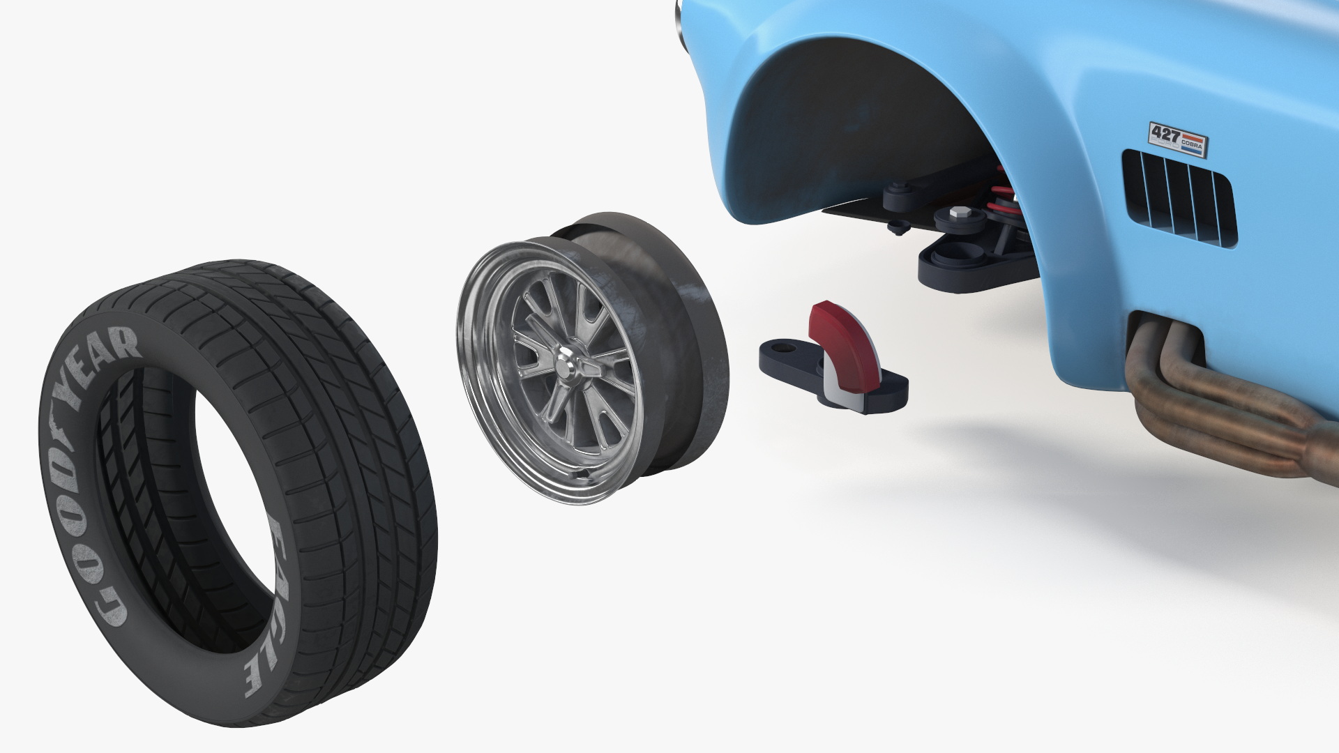 3D model Shelby Cobra 1965 Racing Model