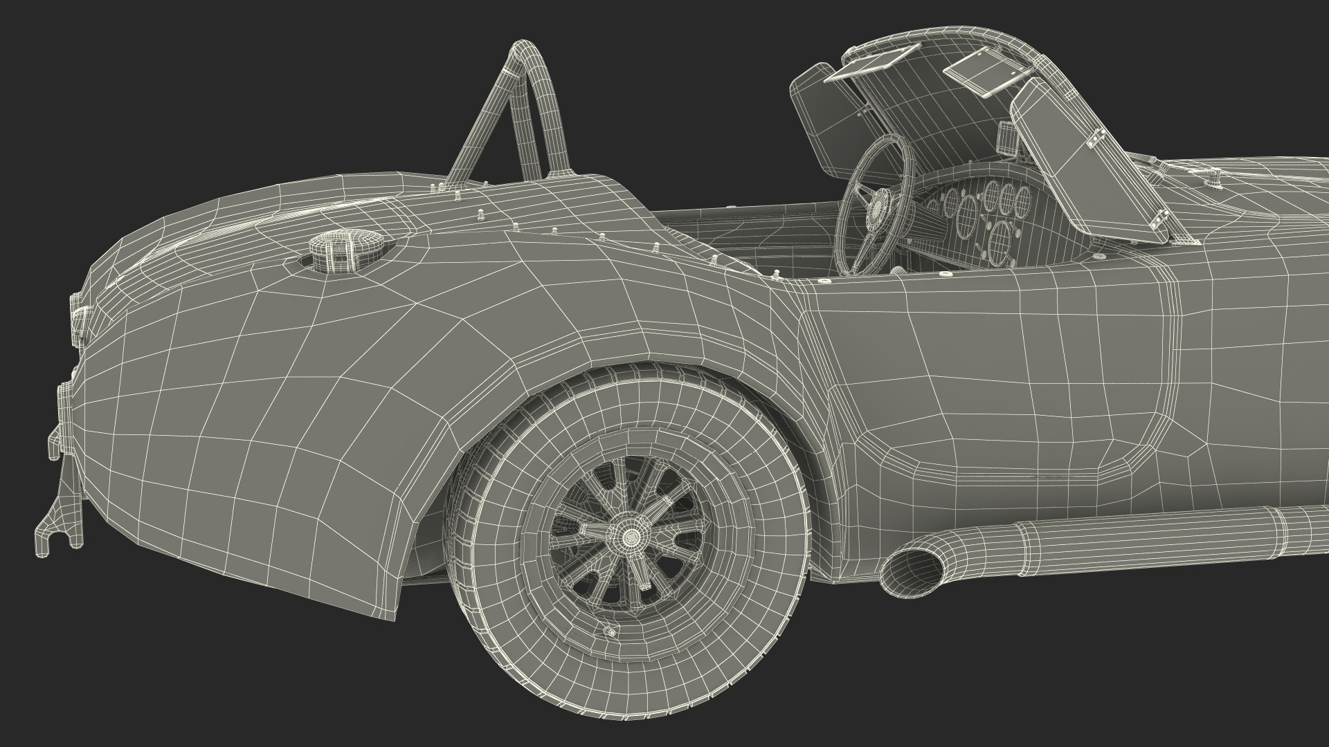 3D model Shelby Cobra 1965 Racing Model