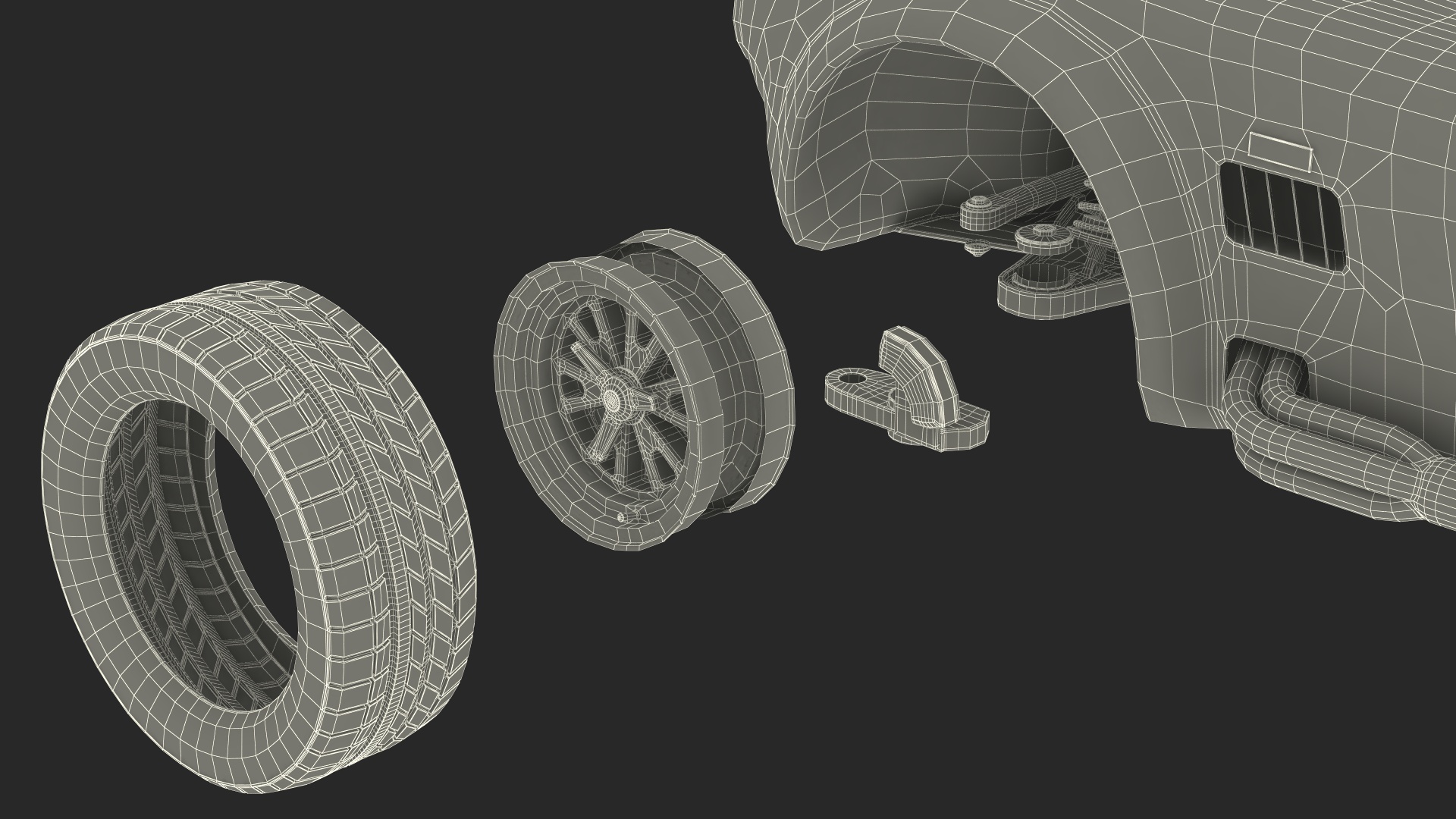 3D model Shelby Cobra 1965 Racing Model