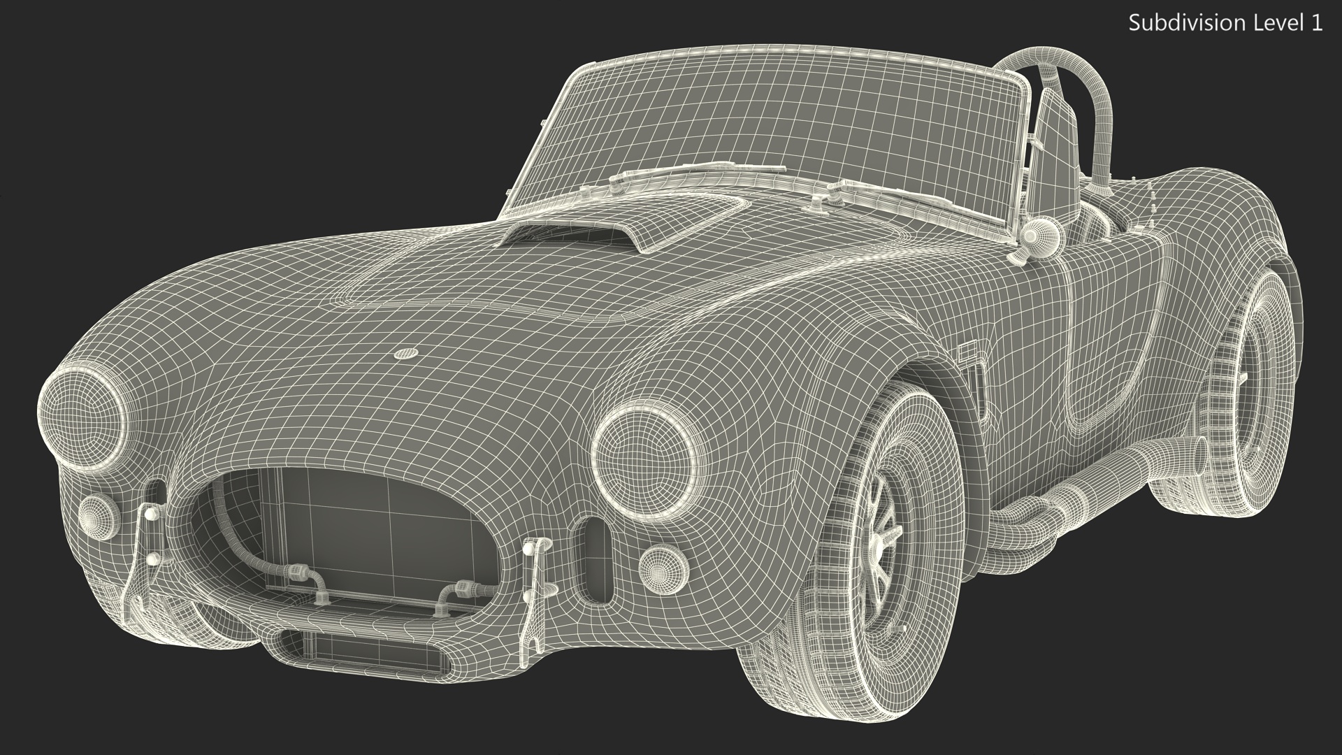 3D model Shelby Cobra 1965 Racing Model