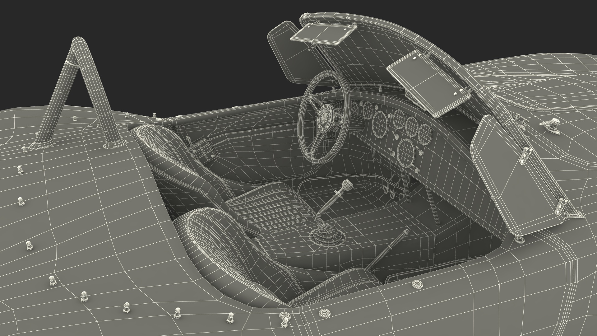 3D model Shelby Cobra 1965 Racing Model