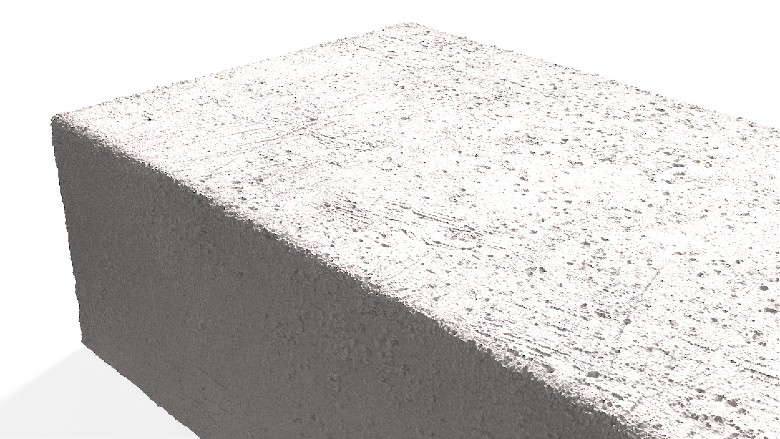 White Solid Sand Lime Brick 3D