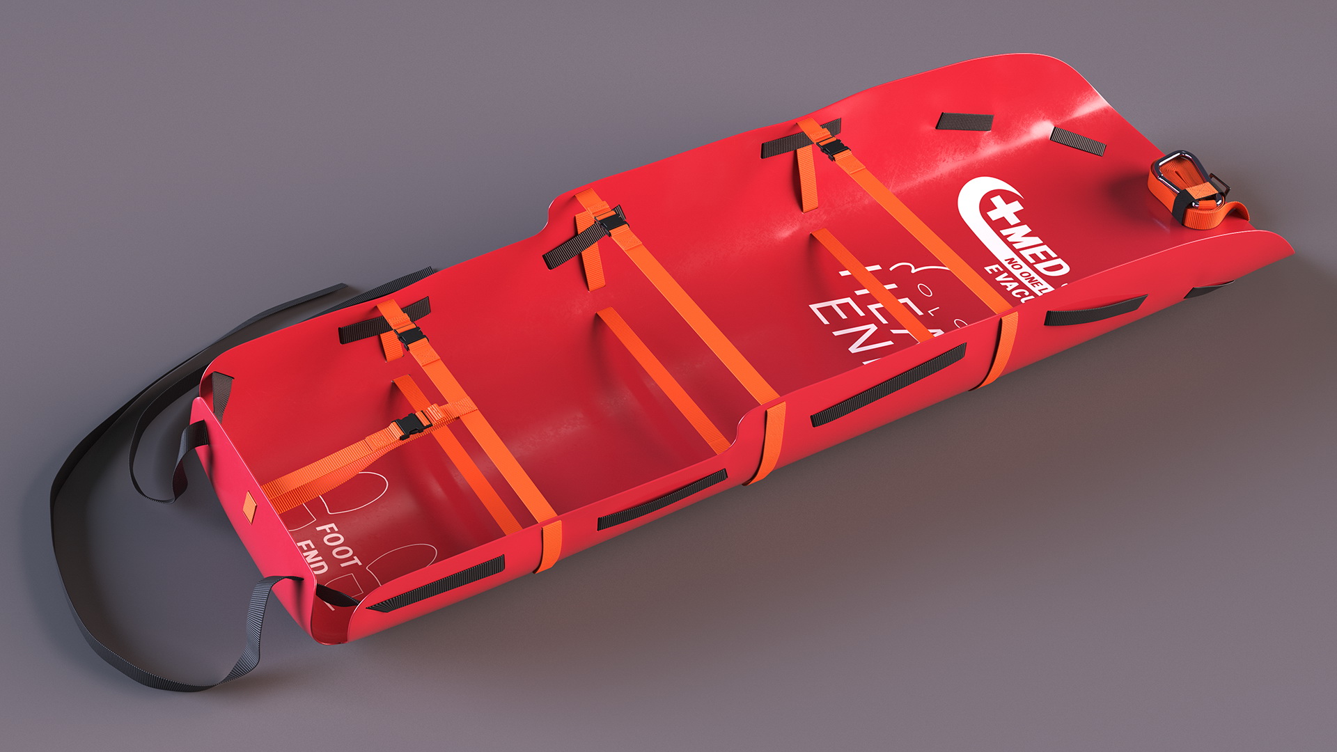 Med Sled Red 3D