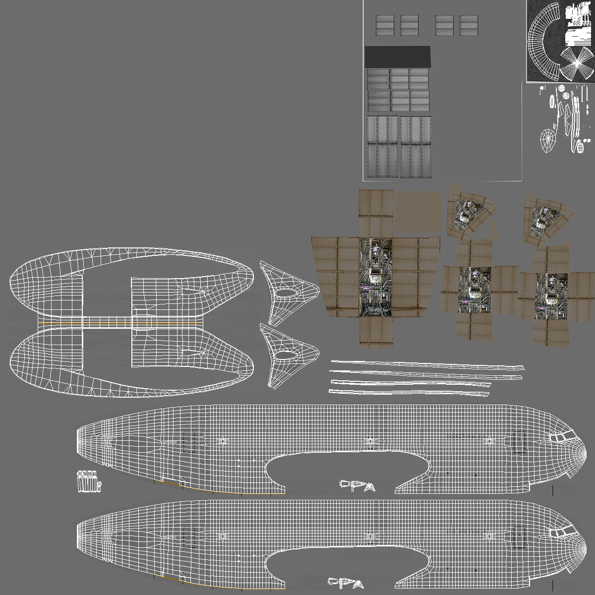 Boeing KC46 Pegasus Military Refueling Aircraft Rigged 3D model