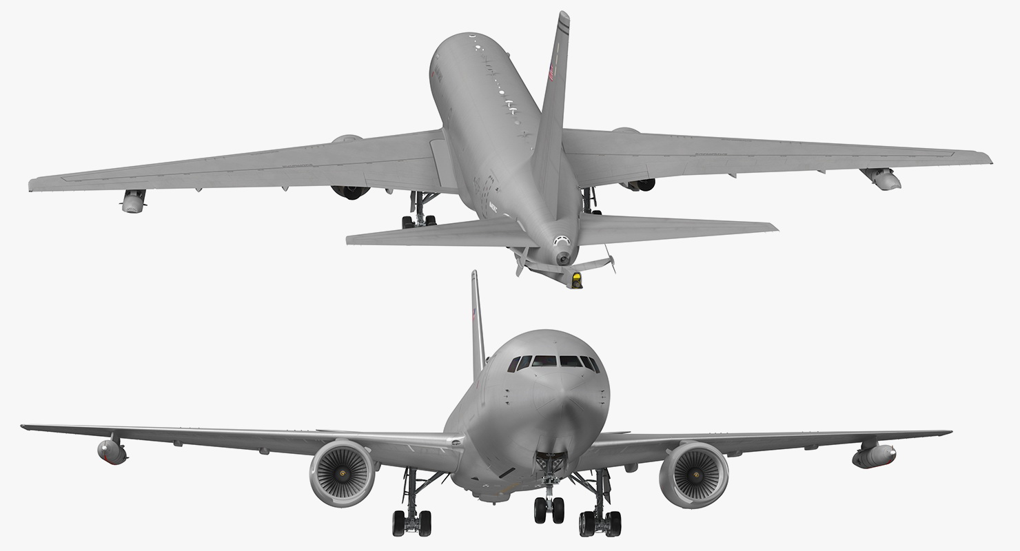Boeing KC46 Pegasus Military Refueling Aircraft Rigged 3D model