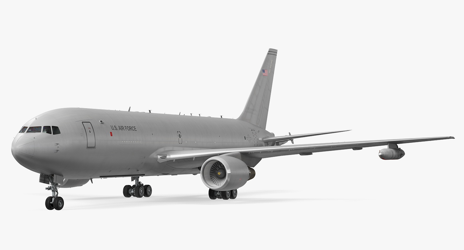 Boeing KC46 Pegasus Military Refueling Aircraft Rigged 3D model
