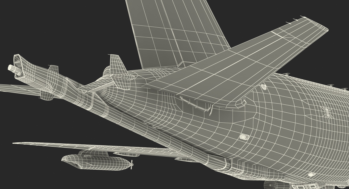 Boeing KC46 Pegasus Military Refueling Aircraft Rigged 3D model