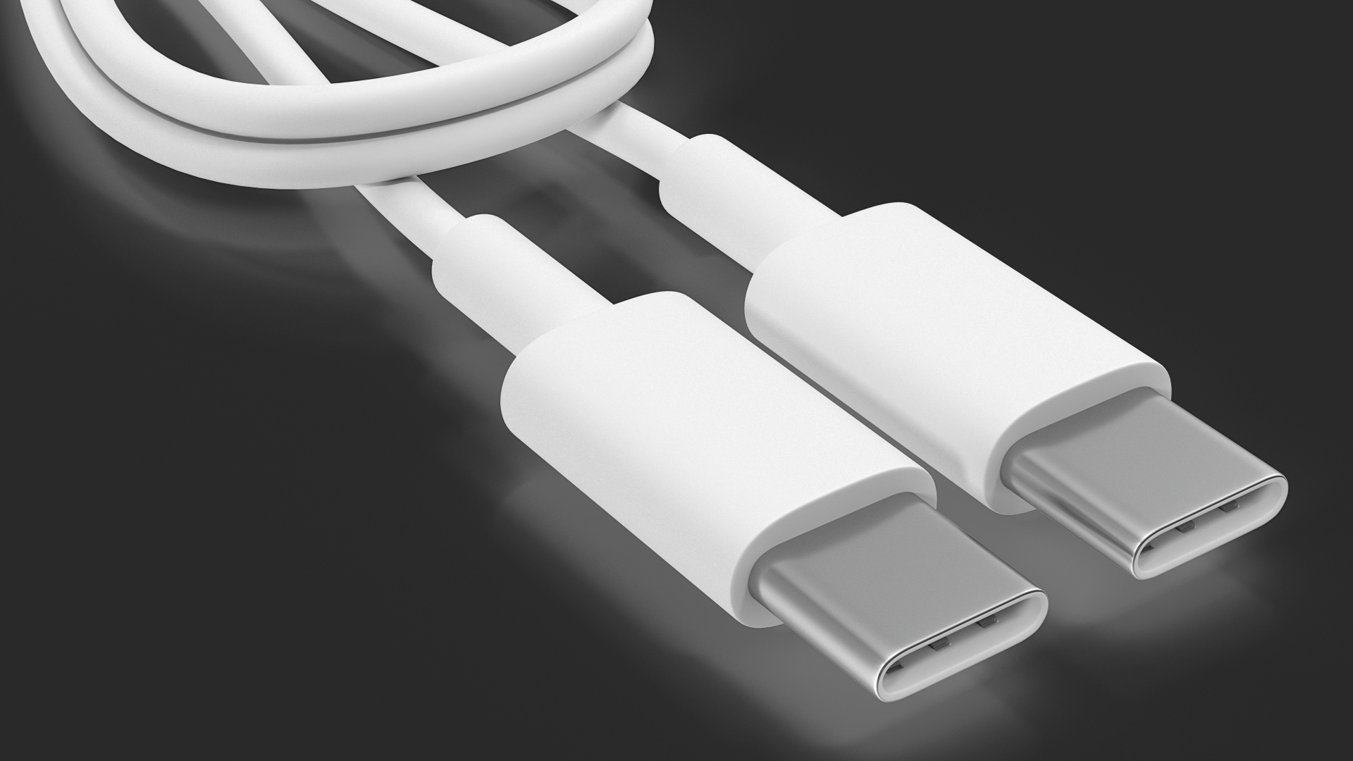 3D USB Type C to Type C Cable Folded model