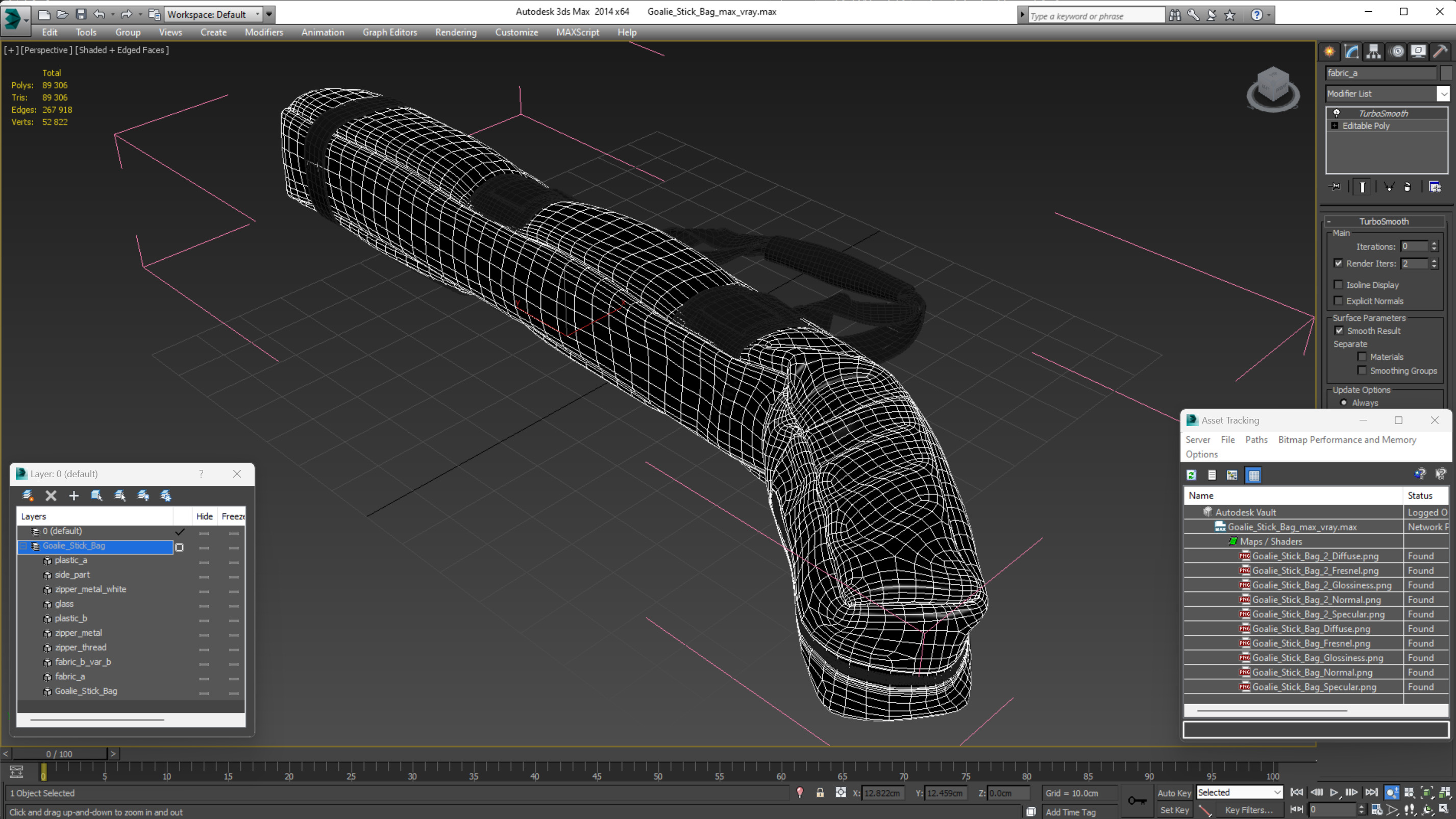 3D Goalie Stick Bag