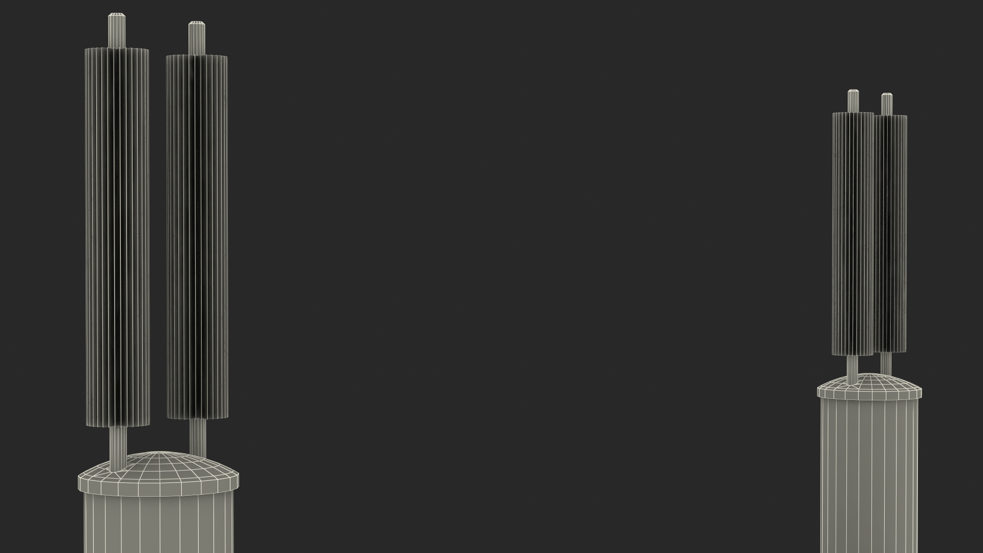 Gas Pipeline Double Support 3D