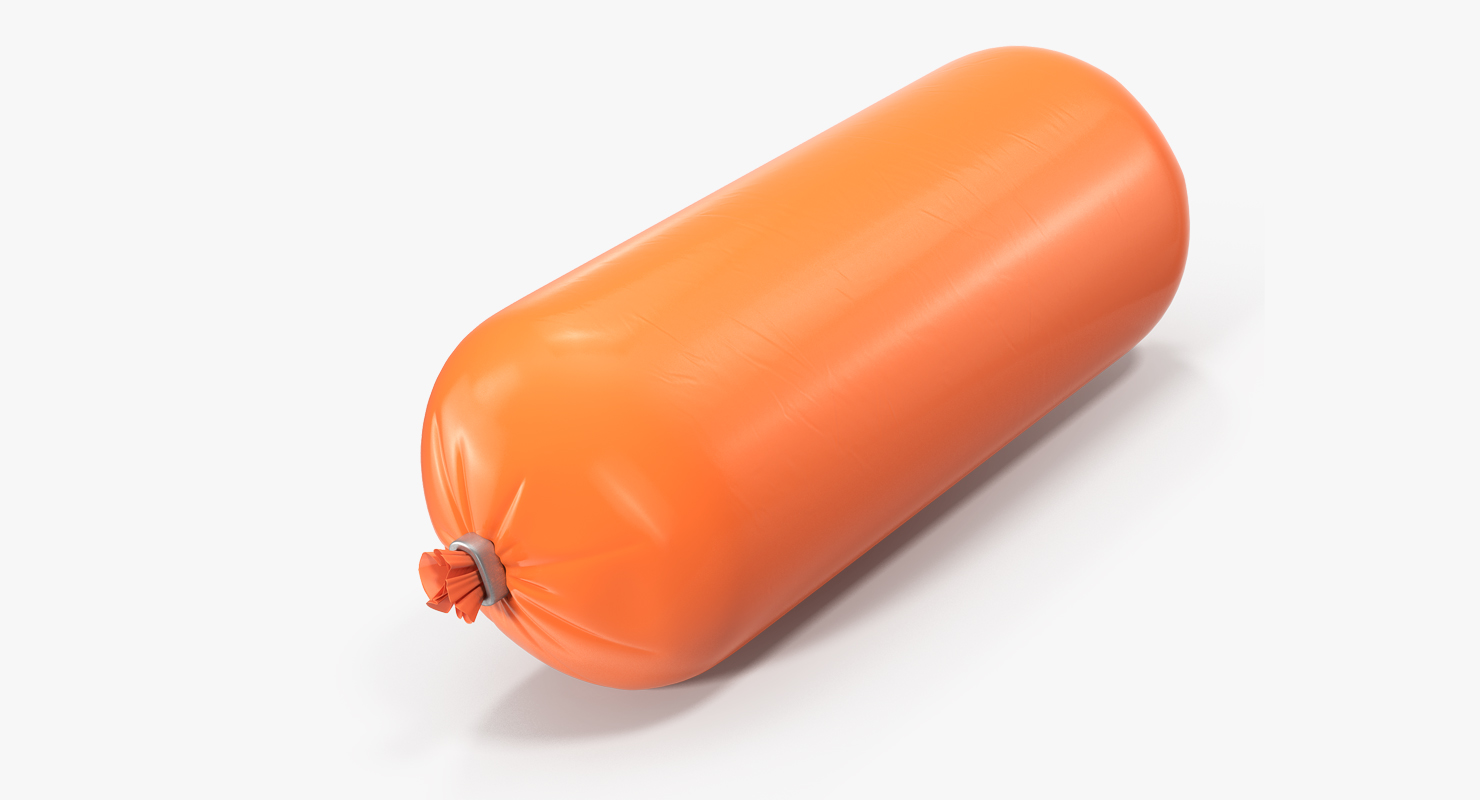 Cooked Milk Sausage 3D model