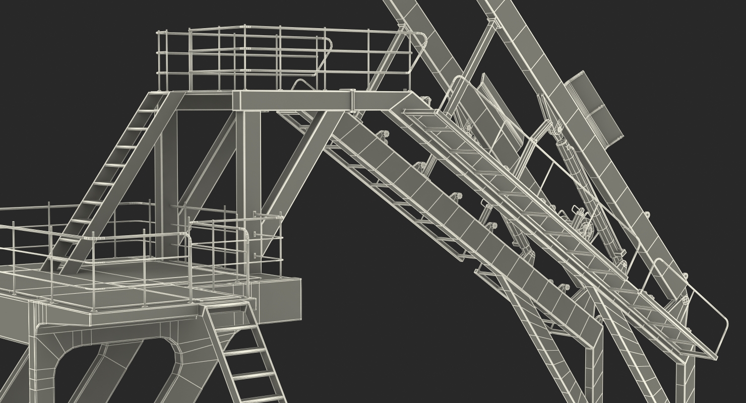 3D Lifeboat Launching Mechanism model