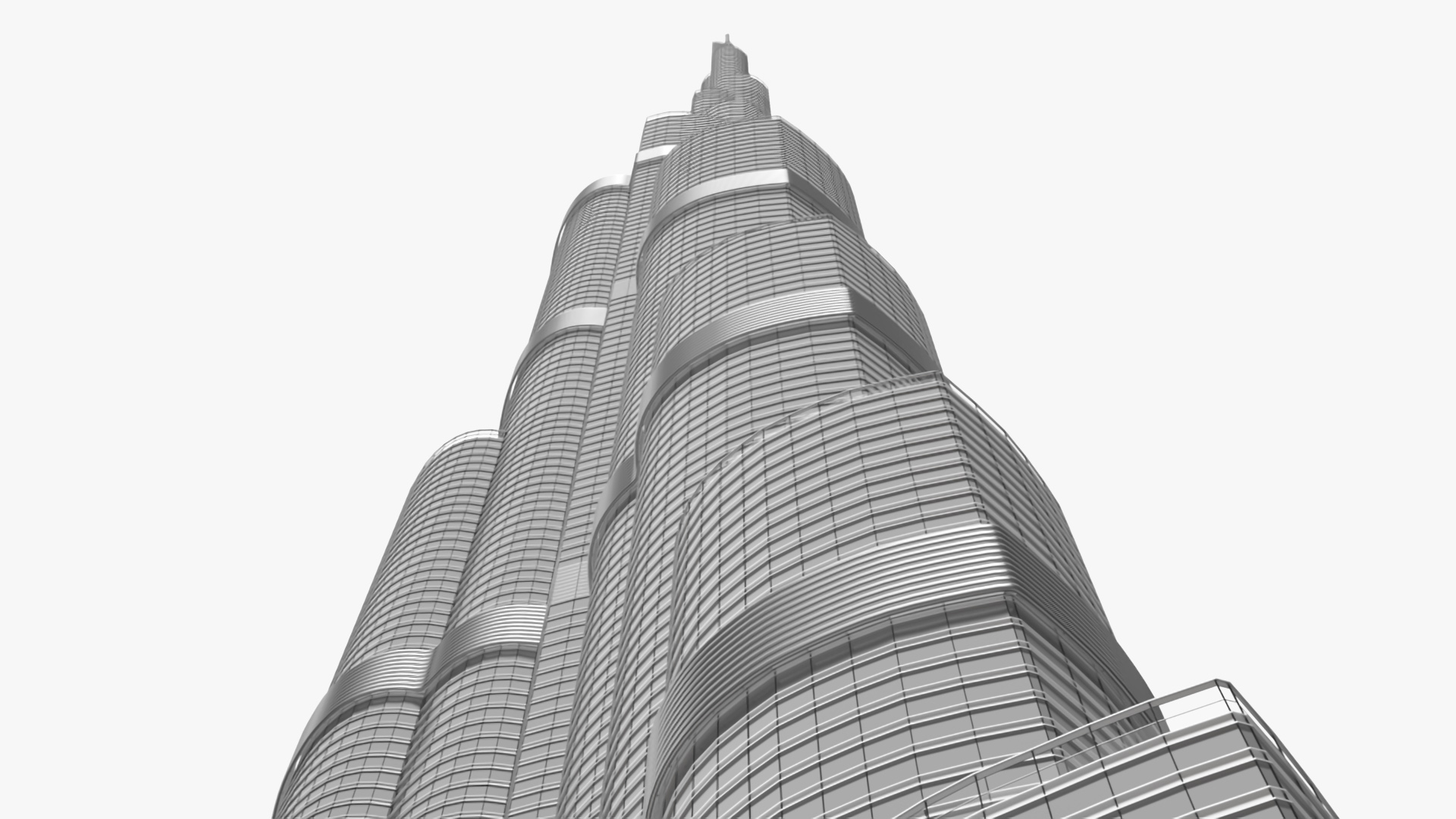 3D Burj Khalifa Worlds Tallest Building