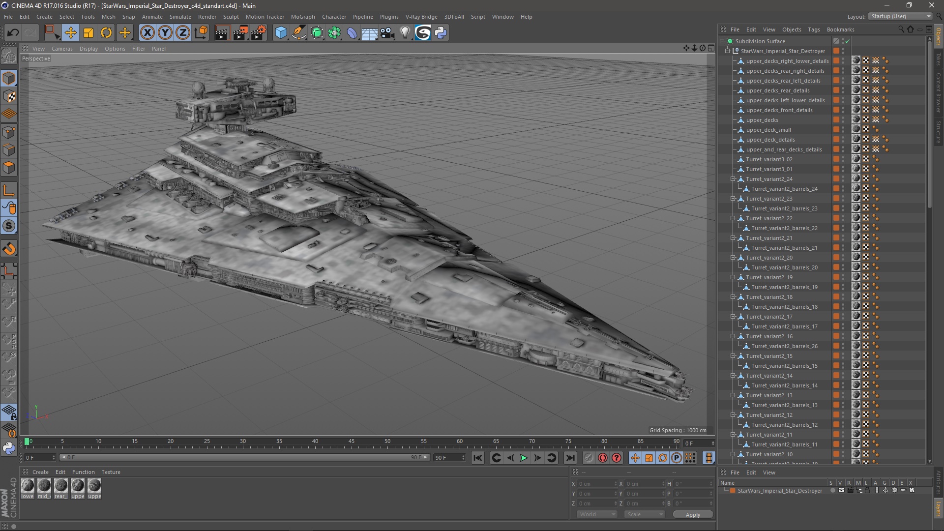 StarWars Imperial Star Destroyer 3D