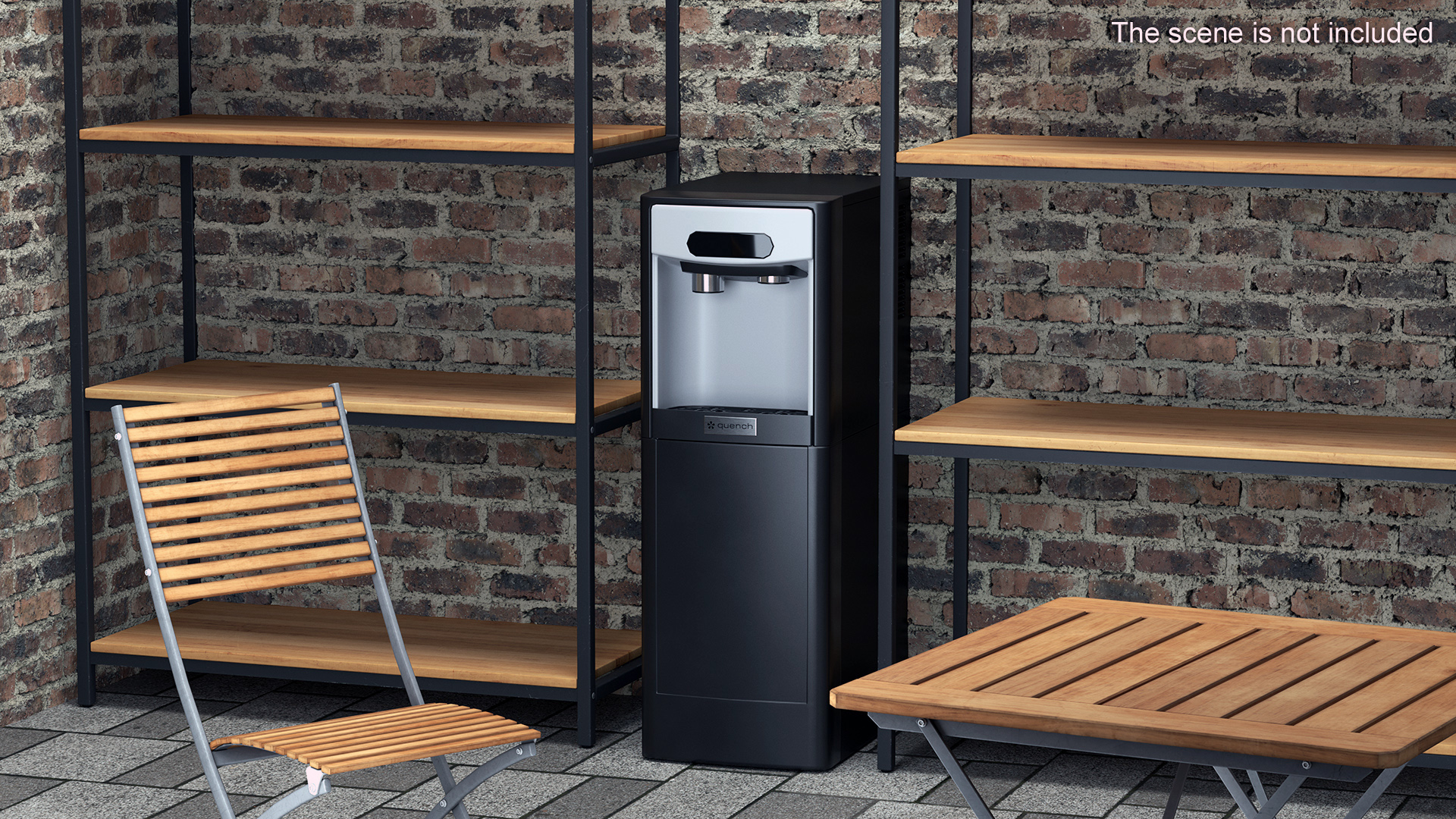 3D Touchless Water Dispenser Quench Ice Off State