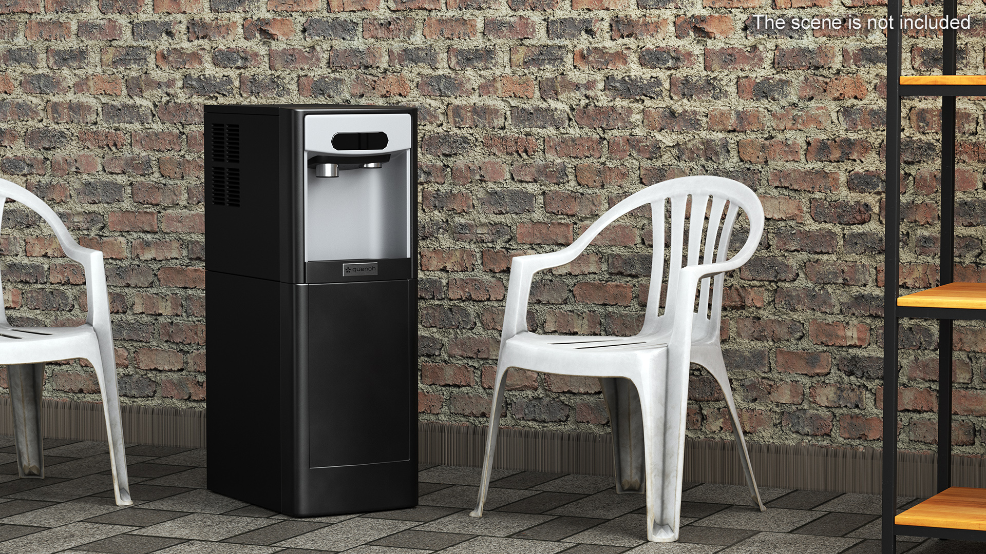 3D Touchless Water Dispenser Quench Ice Off State