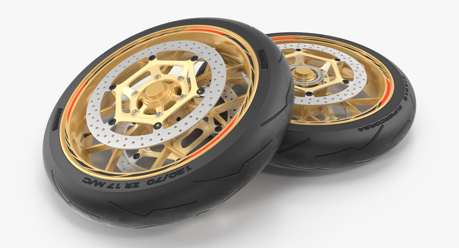 3D Sport Motorcycle Front Wheel model