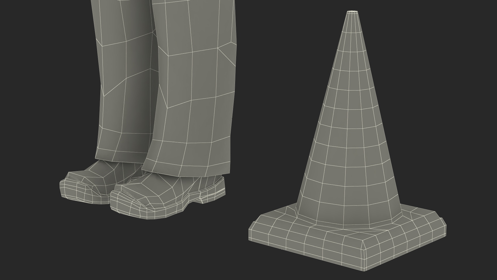 Dirty Road Worker T-Pose 3D model