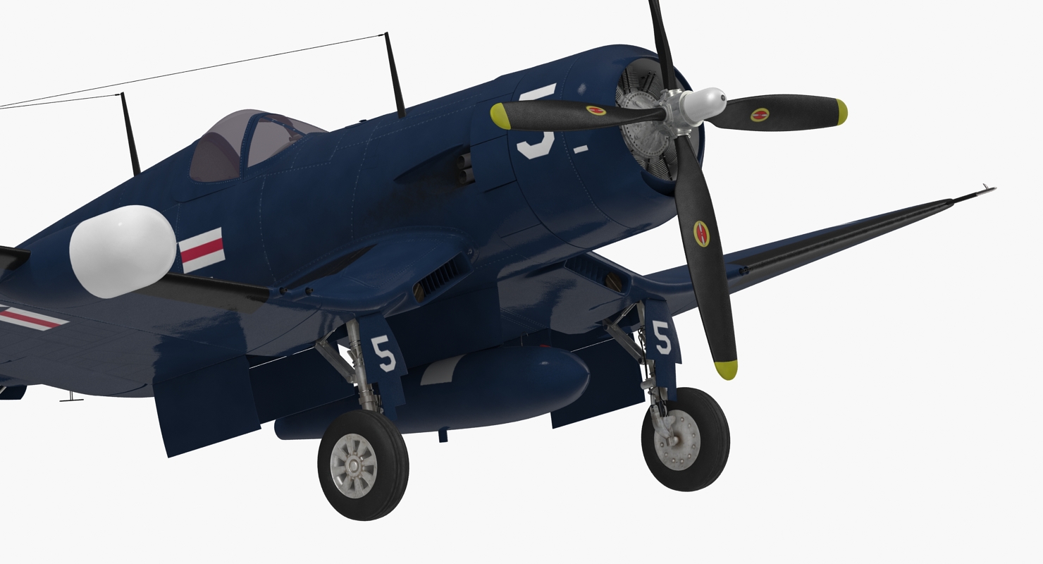 3D Navy Fighter F4U 5NL Corsair US WWII