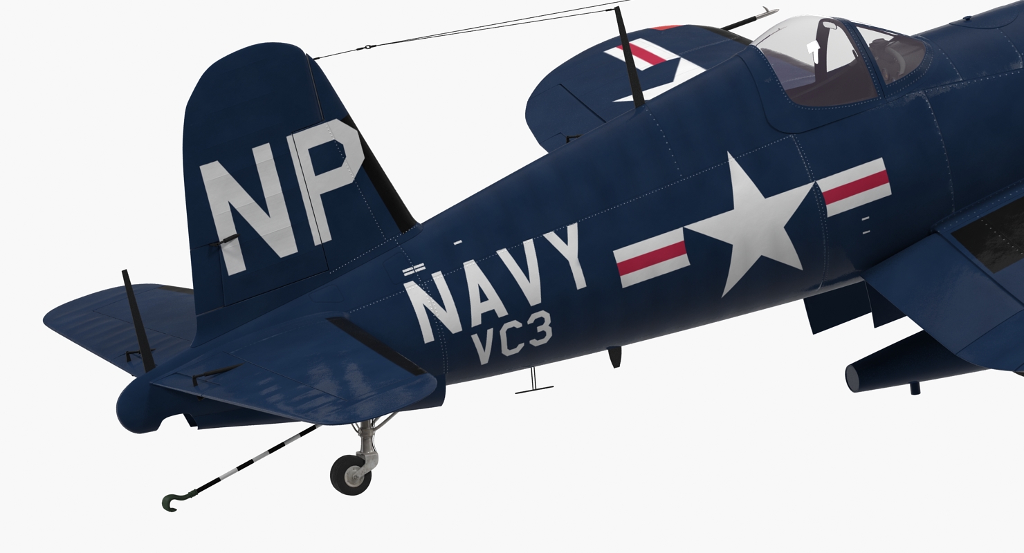 3D Navy Fighter F4U 5NL Corsair US WWII