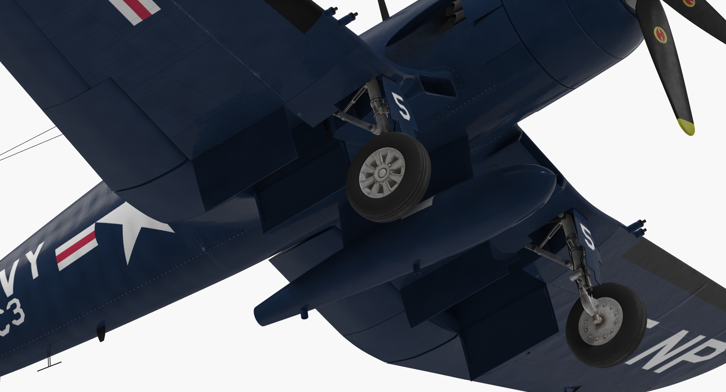 3D Navy Fighter F4U 5NL Corsair US WWII