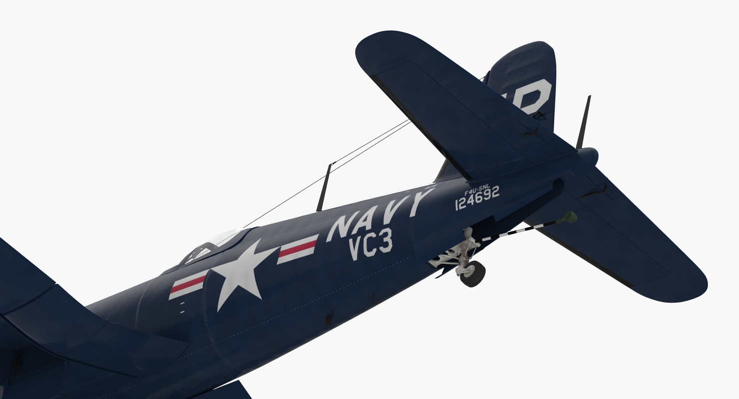 3D Navy Fighter F4U 5NL Corsair US WWII