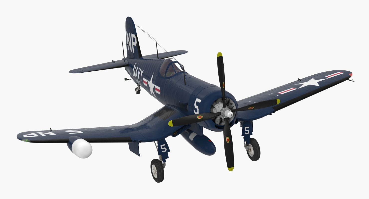 3D Navy Fighter F4U 5NL Corsair US WWII