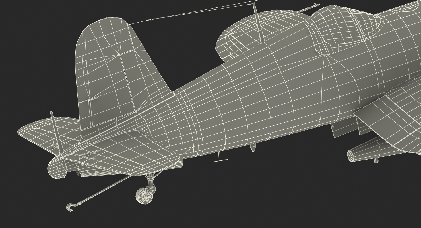 3D Navy Fighter F4U 5NL Corsair US WWII