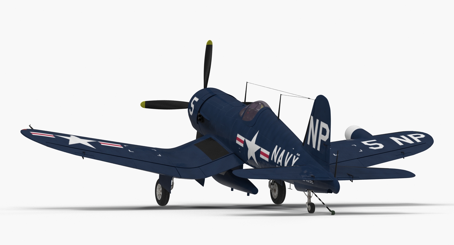 3D Navy Fighter F4U 5NL Corsair US WWII