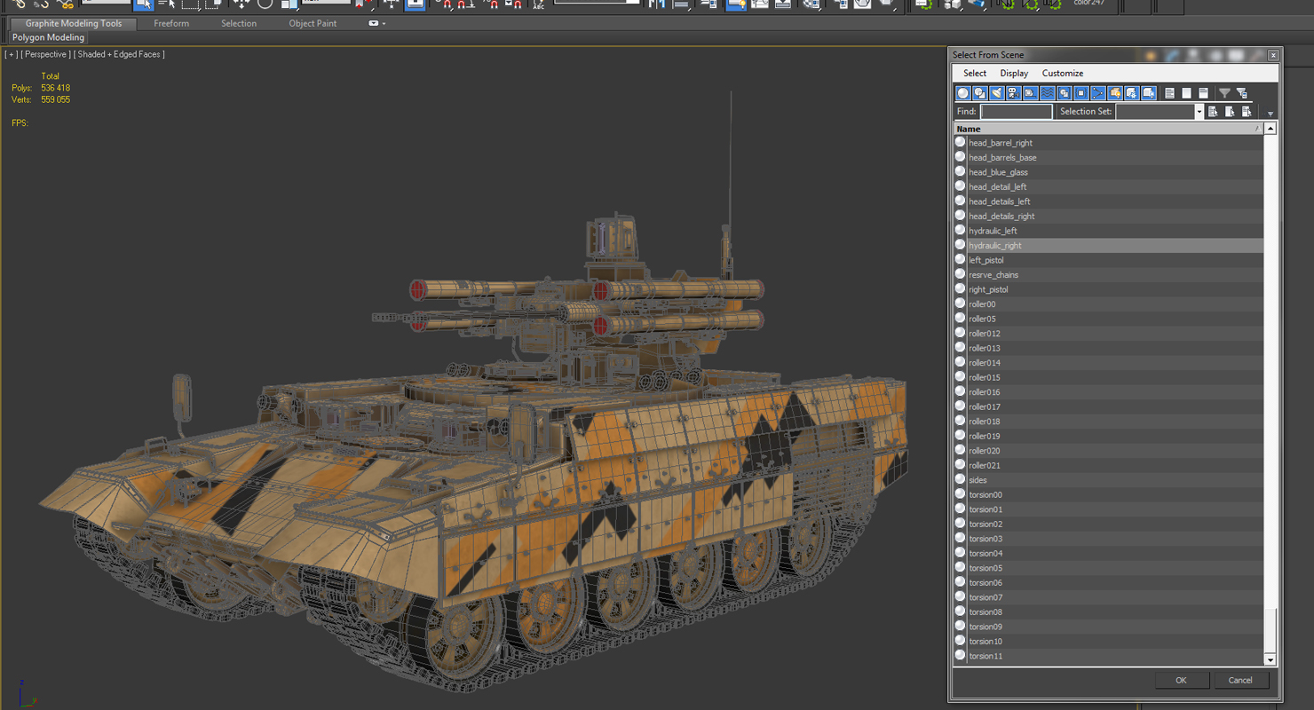 Missile Tank BMPT 3D