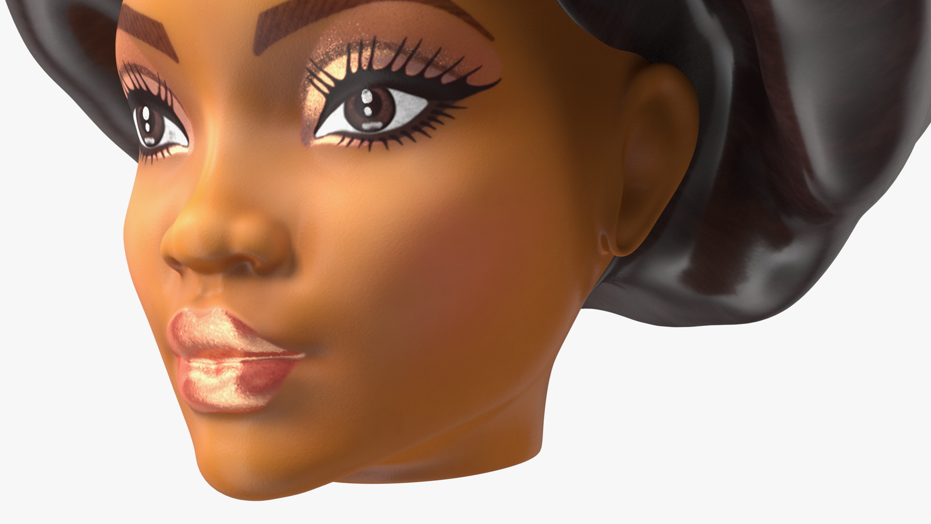 3D Barbie Looks Doll Head Elle GTD91 model