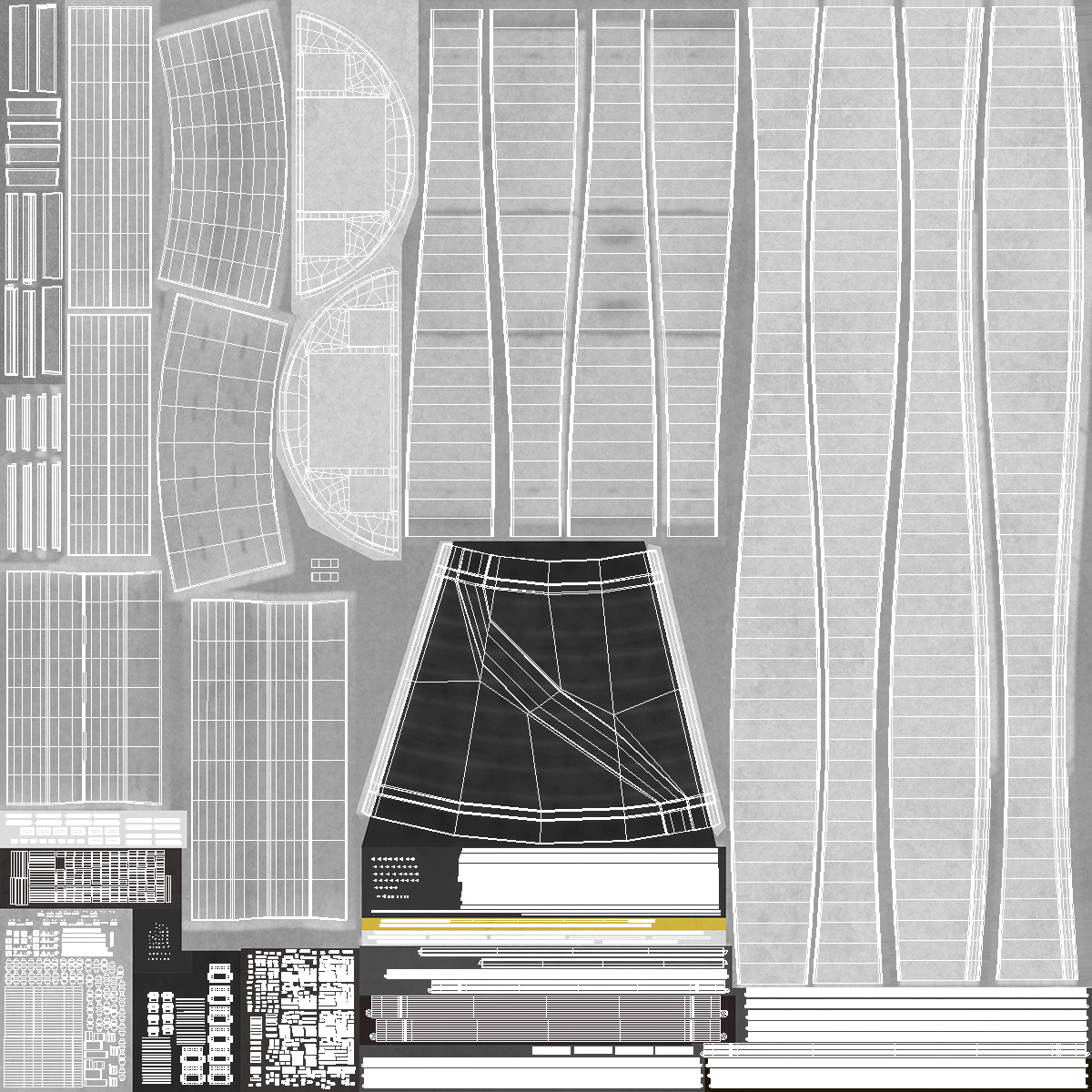3D Car Tunnel Structure Section Turn model