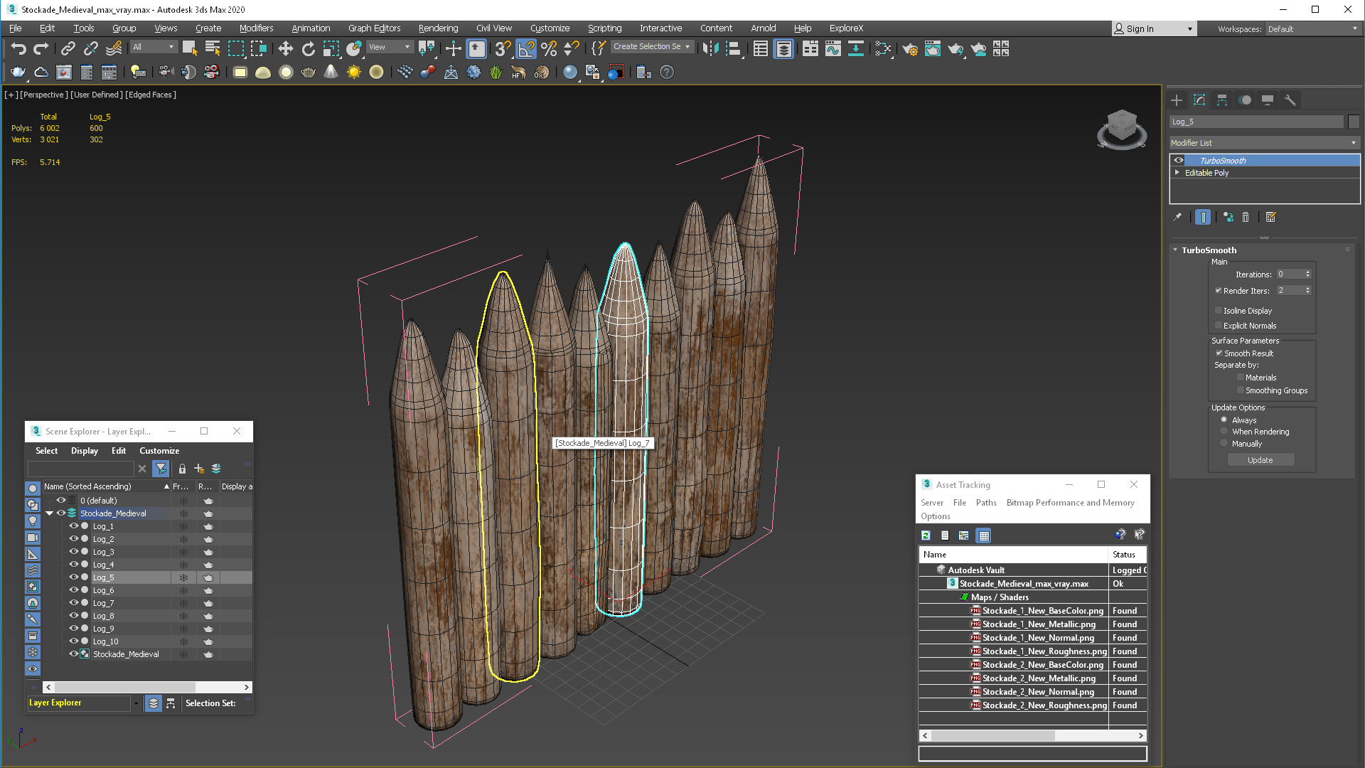 Stockade Medieval 3D