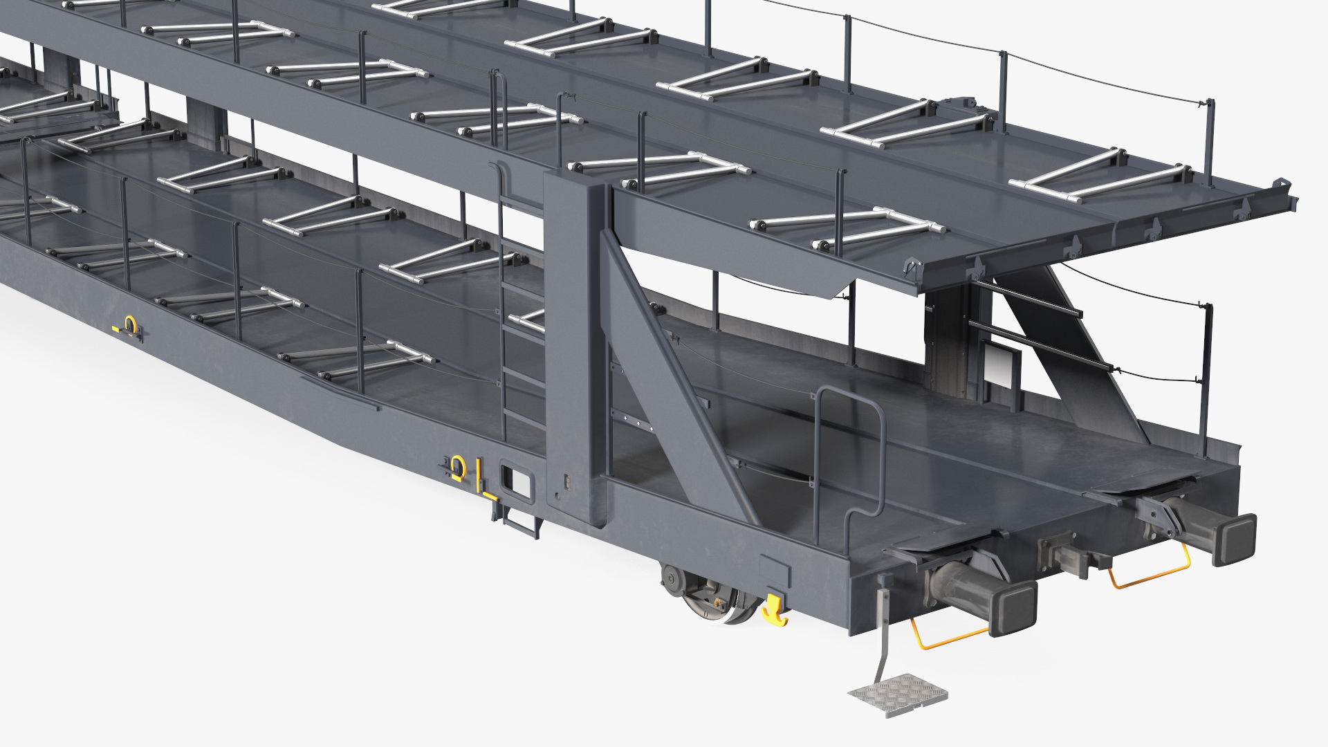 Locomotive Canadian Pacific with Autorack Car Transporter 3D