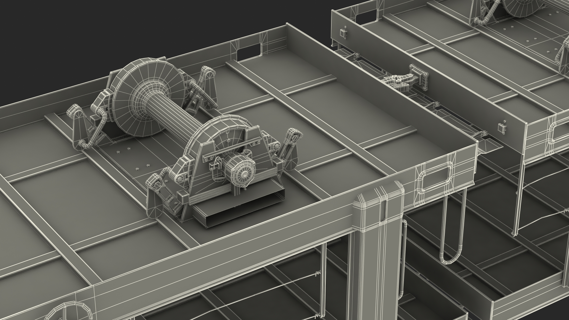 Locomotive Canadian Pacific with Autorack Car Transporter 3D