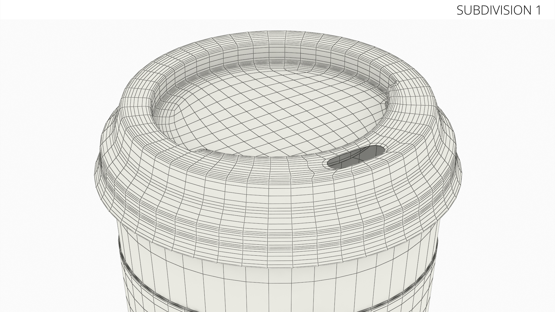 Takeaway Paper Cup with Plastic Lid White - view 5