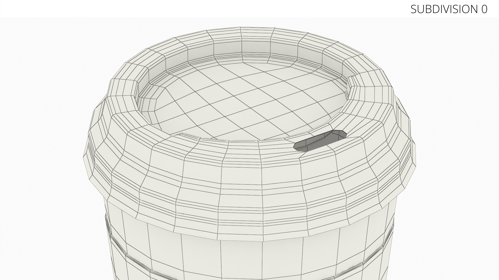 Takeaway Paper Cup with Plastic Lid White - view 4