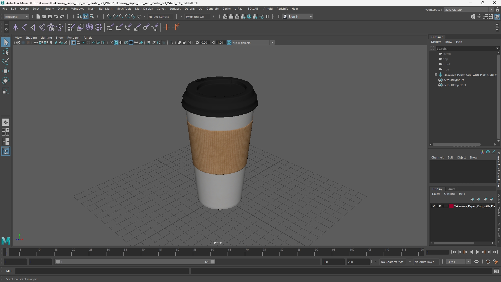 Takeaway Paper Cup with Plastic Lid White - view 11