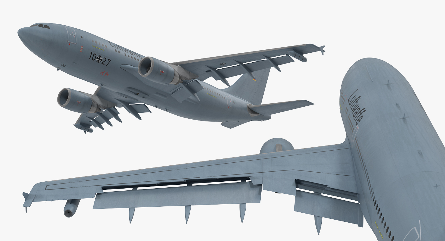 3D Airbus A310 MRTT Multi Role Tanker Transport Luftwaffe Rigged