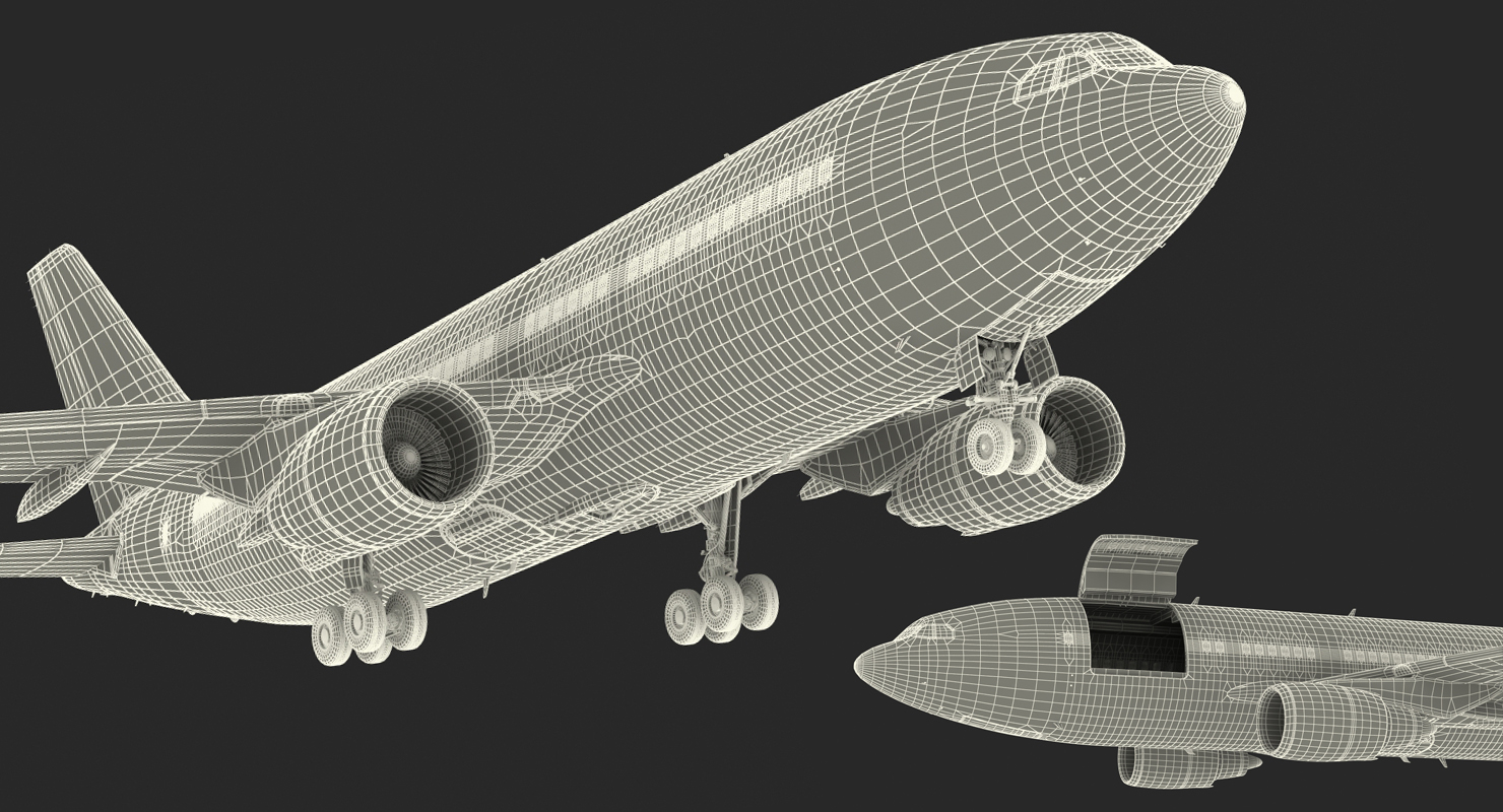 3D Airbus A310 MRTT Multi Role Tanker Transport Luftwaffe Rigged