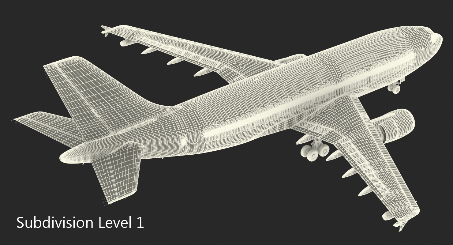 3D Airbus A310 MRTT Multi Role Tanker Transport Luftwaffe Rigged