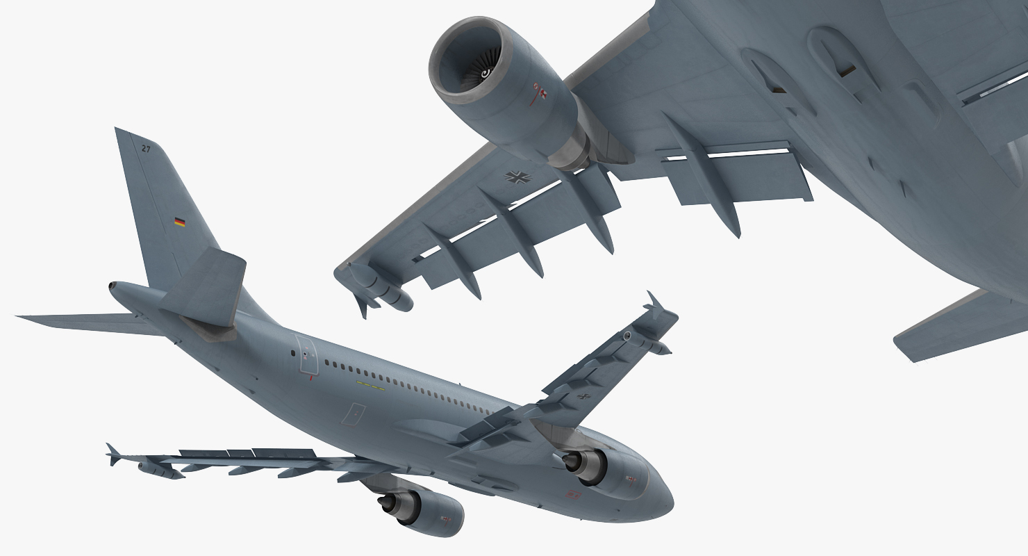 3D Airbus A310 MRTT Multi Role Tanker Transport Luftwaffe Rigged